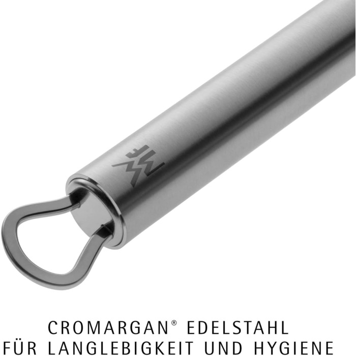 Набір кухонного приладдя WMF Profi Plus 7 предметів з нержавіючої сталі Cromargan: ложка, шумівка, лопатка, вінчик, овочечистка, підставка