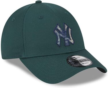 Кепка New Era 9Forty Yankees з металевою застібкою, бейсболка, кепка-трап, MLB, для чоловіків, з козирком, сезонна (весна/літо/осінь/зима), New York Yankees, зелена