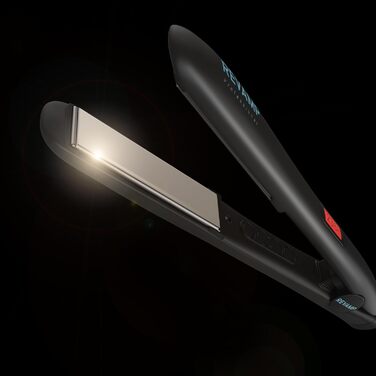 Professional Ceramic Hair Straightener & Curler - Adjustable Temperature 80-235°C, Ionic Plates, 3m Cord, LCD Display, Hair Protection Oils