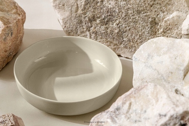 Обідній сервіз Konsimo Victo, бежевий глянцевий, набір тарілок на 6 осіб (12 предметів)