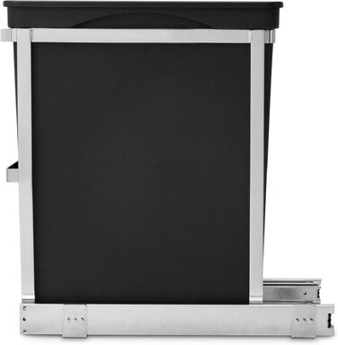 Висувний сміттєвий контейнер для сортування simplehuman CW1016, 35 л, 2 секції, сталева рама, вбудований в кухонну шафу