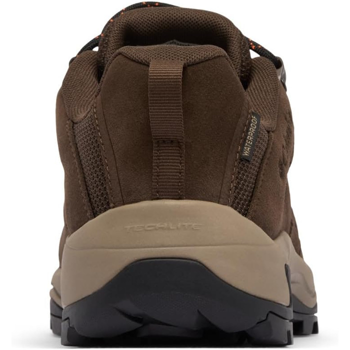 Чоловічі трекінгові черевики Columbia Redmond Iv Low Waterproof Mid Rise, 45 EU, Cordovan Tangy Orange