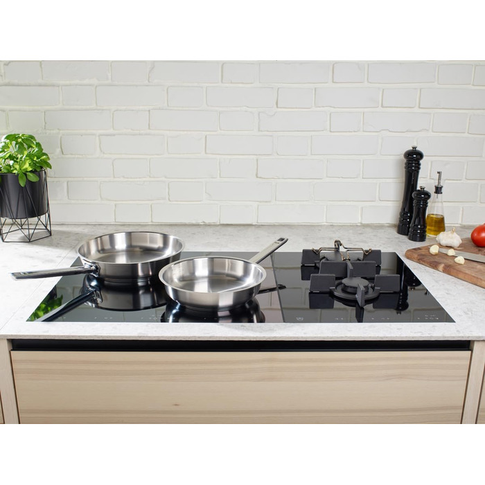 Сковорода Fissler Original Profi Collection з нержавіючої сталі, 24 см, з внутрішньою шкалою та зоною для приготування на грилі (без Novogrill), для індукційних плит