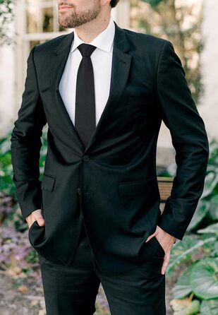 HISDERN Комплект краватки та нагрудного хустинки з квітковим візерунком Пайслі, зелений/чорний