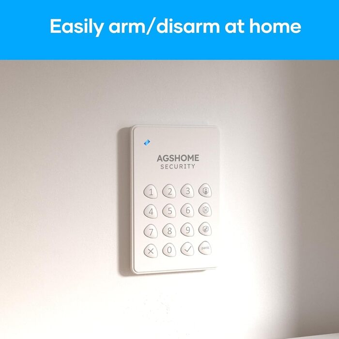 Бездротова сигналізація AGSHOME для дому, 15 елементів, Wi-Fi, 120 дБ, розширювана, сумісна з Alexa та Google Assistant