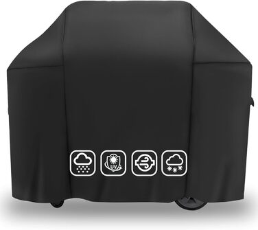 Чохол для гриля Weber Genesis II 300 серії, E-330/E-310/S-310/S-330/S-335/S-340, 147 см, 600D Оксфорд, водонепроникний, посилений