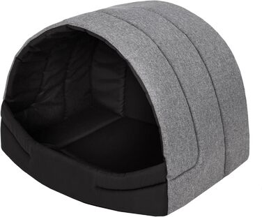 Будка для собак Будинок для собак Лежанка для собак Будинок для котів Спальне місце XL - 60x49 см Сірий