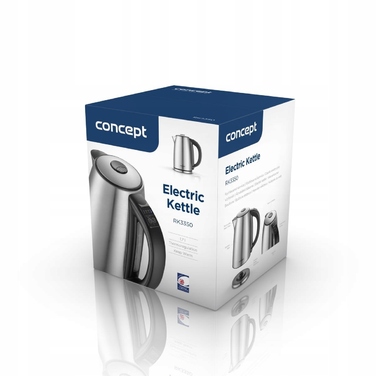 Електричний чайник Concept RK3350, 2200 Вт, 1,7 л, сріблястий/сірий