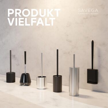 Силіконова щітка для унітазу SAVEGA з кришкою, чорна – плоска та гнучка – настінна без свердління – антибактеріальна комплексна щітка для унітазу (біла)