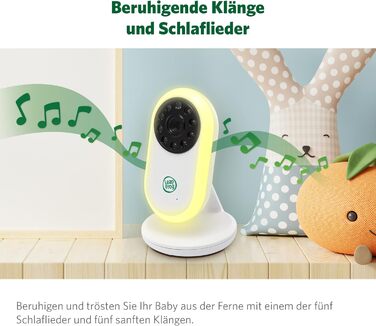 Відеоняня LeapFrog LF2513 без Wi-Fi з IPS LCD екраном 2.8 дюйма, поворотна, з нічним баченням, датчиком температури, радіусом дії 300 метрів, 12 годин роботи від акумулятора