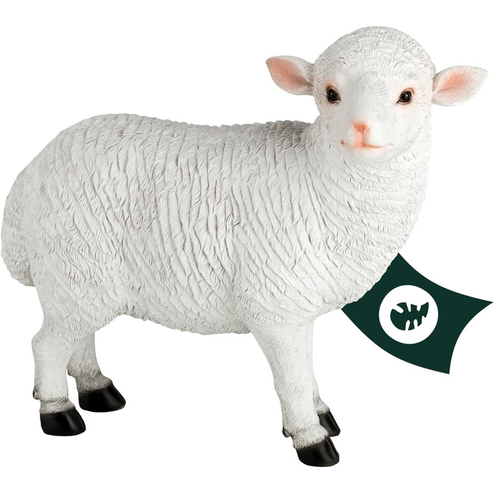 VERDOBA - Sheep Decorative Figure - Realistic Garden Figures Large - Weatherproof Decorative Sheep for Your Garden - Hand-Painted Garden Figures for Outdoors