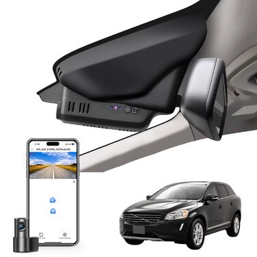 Відеореєстратор Mangoal Front 4K / Rear 1080P для Volvo XC60 (2022-2026), Model D, WiFi, 128GB карта