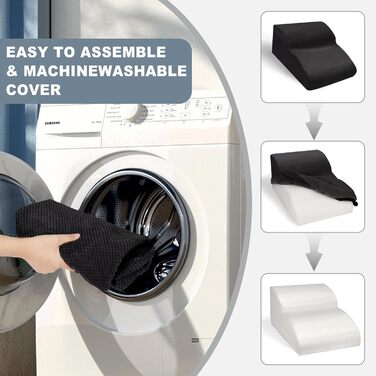 Сходинки для собак маленьких порід, 2 сходинки для ліжка та дивана, знімний чохол, чорний колір