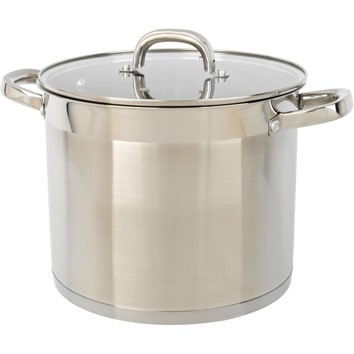 Пароварка Salter Timeless 3-рівнева – 18 см, нержавіюча сталь, 9 літрів, з антипригарним покриттям та скляною кришкою, для індукційних плит