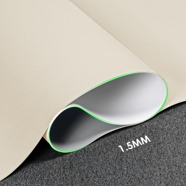 Підкладка на стіл Vicwe 120x60 см, жовта, з ПВХ, антиковзка, для офісу та дому