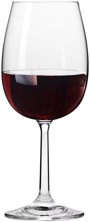 Набір келихів для вина Krosno Rotwein 6 шт. 350 мл - склянка для червоного вина, безпечне скло, для дому, ресторану, вечірки