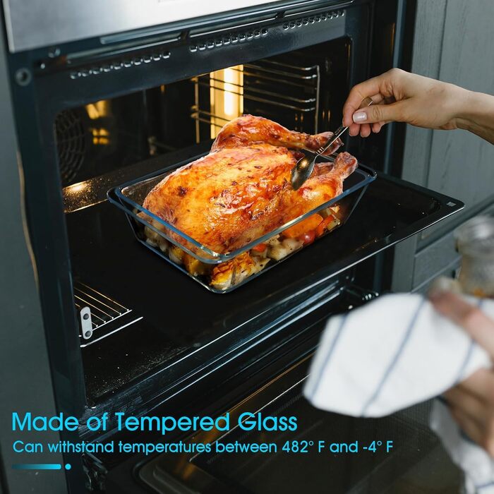 Форма для запікання NUTRIUPS, скло, 20x15x6 см, об'єм 3.5 л - прямокутна, для лазаньї