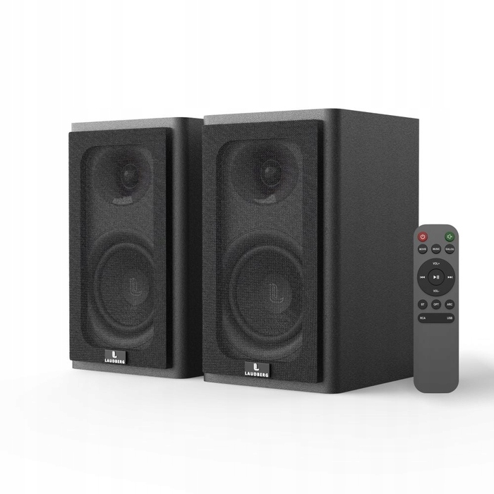 Комп'ютерні колонки Bluetooth Laudberg XS1B 2.0, чорні, 80 Вт, USB