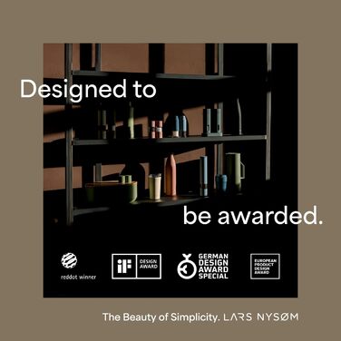 Набір мельниць для солі та перцю LARS NYSØM з регульованим керамічним жорном | Мельниці з нержавіючої сталі | Дизайн, 2 шт. (Коричневий/Бежевий)