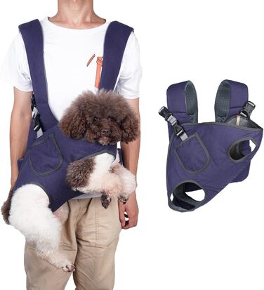 Рюкзак для кота та собаки – переноска для тварин з дихаючим мережем, регульована, для маленьких та середніх тварин, з виходом для хвоста, зручна для подорожей та велопрогулянок