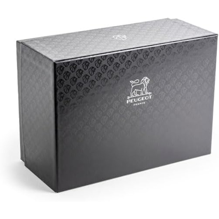 Перецьмолка PEUGEOT Maestro 10 см з регулюванням u'Select, 3 види перцю, 3 змінні флакони, натуральне дерево та нержавіюча сталь, сірий, вироблено у Франції