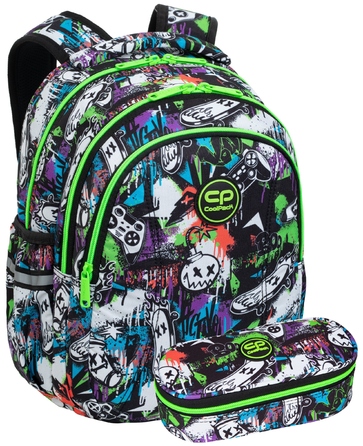 Багатофункціональний шкільний рюкзак CoolPack, багатоколірний, 21 л