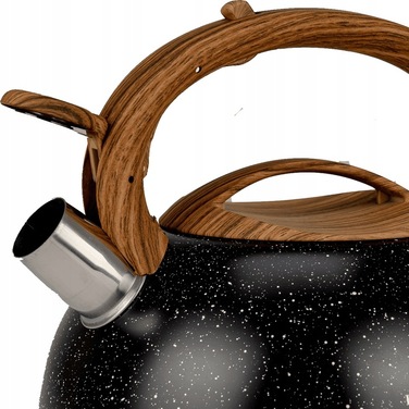 Класичний сталевий чайник Karl Hausmann, 3 л, чорний/сірий