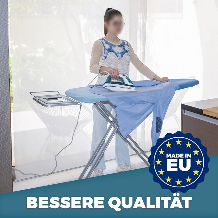 Ironing Board for Steam Ironing Station - Large XXL Stable Ironing Table Wide Ironing Boards - 130x50 cm