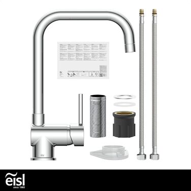 Змішувач кухонний EISL FUTURA з високим виливом, одноlever, хром