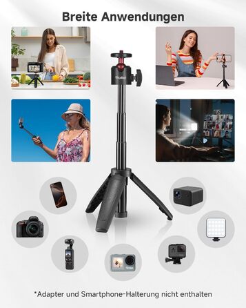 Штатив для смартфона Rollei з автоматичним відстеженням обличчя та вбудованим акумулятором для TikTok Live Streaming (міні-штатив)