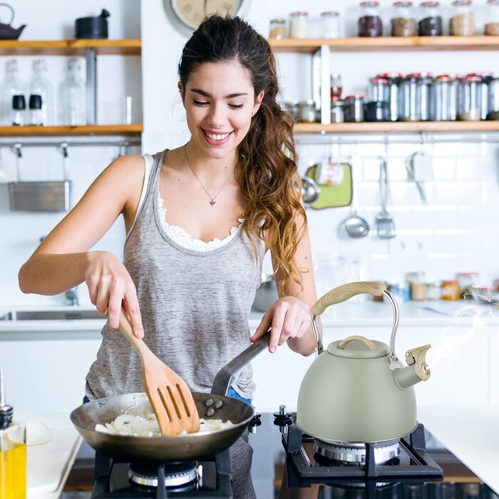 Свисток-чайник для індукційних плит, 3 л, нержавіюча сталь. Підходить для газових, індукційних та електричних плит