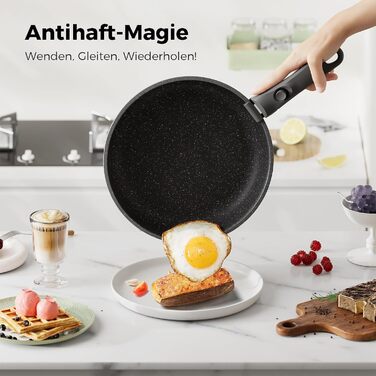 Набір каструль YASHE 20 предметів з антипригарним покриттям, знімні ручки, для індукційних плит, сумісний з духовкою до 230°C, можна мити в посудомийній машині, стійкий, ідеальний для сімей, сірий