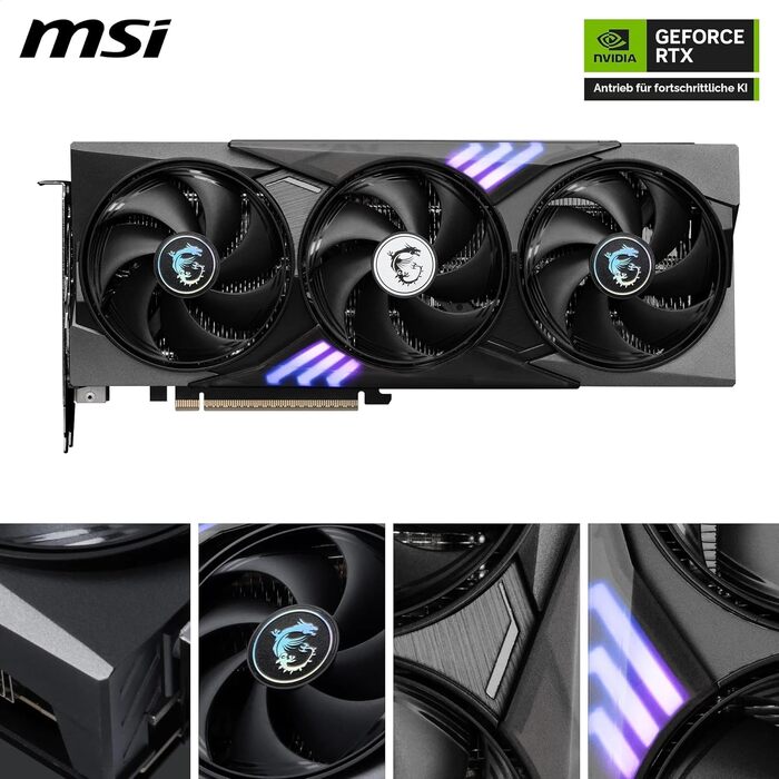 Відеокарта MSI GeForce RTX 5060 Ti Gaming Trio OC 8GB GDDR7, PCIe 5.0, Boost 2647 MHz