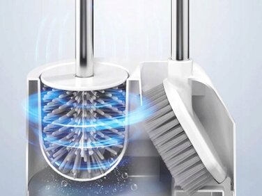 Силіконовий набір для чищення унітаза 2в1: подвійний комплект щіток для туалету