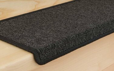 Сходинкові килимки Metzker Monza, антрацит, 15 шт. - захист сходів, килимки для сходів