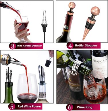 Набір для відкриття вин у дерев'яній коробці, подарунковий, люкс, сомельє, аксесуари для вина