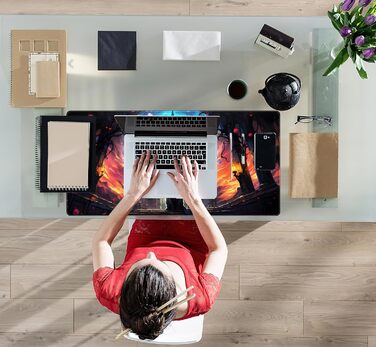 Килимок для миші Moon Mushroom Gaming з принтом Magic Castle Cat, XXL 80x40 см