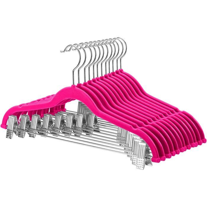 Клеїдки HOUSE DAY, 20 шт., велюрові з кліпсами, ультратонкі, антиковзні, для штанів та одягу (темно-рожевий)