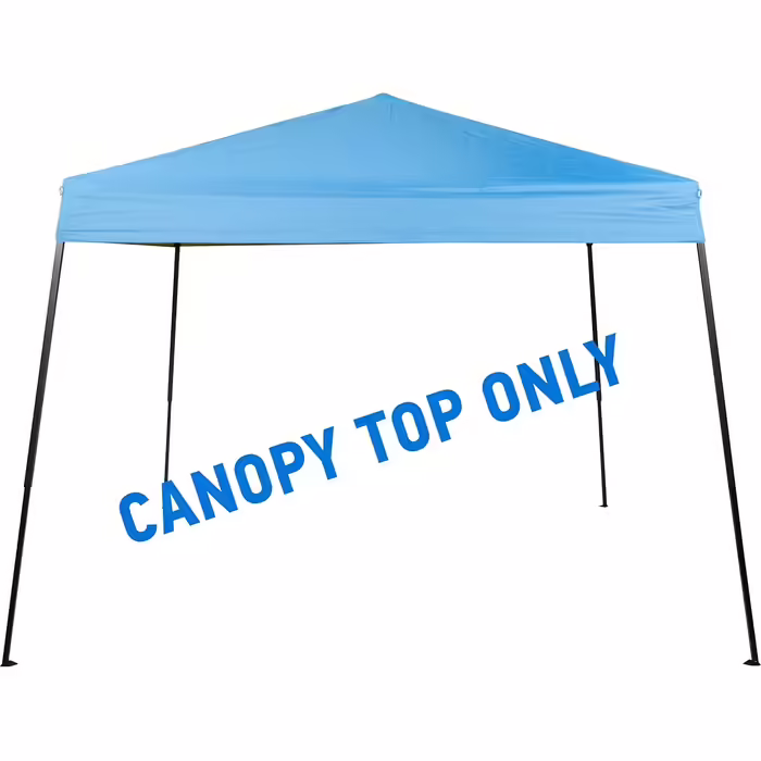 Replacement canopy, square, for a 3-meter long awning with sloping legs, 2.4 x 2.4 m, light blue
