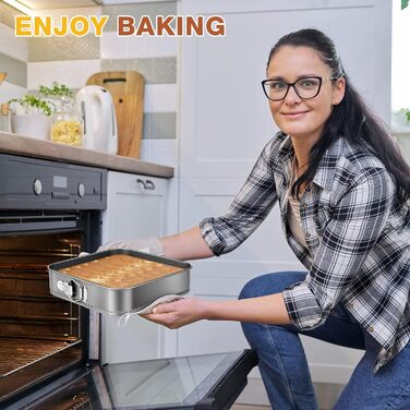 Набір форм для випічки (3 шт.) діаметром 12/18/22 см, круглі, з антипригарним покриттям, для тортів та кішок, чорного кольору