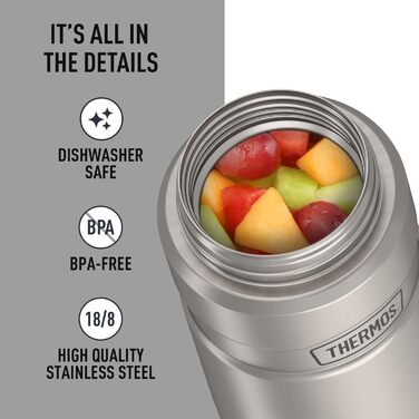 THERMOS Контейнер для їжі з нержавіючої сталі, вакуумна ізоляція, 680 мл