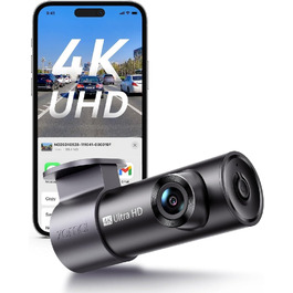 Автомобільний відеореєстратор 70mai M310 Plus 4K з цілодобовим моніторингом паркування, чорний