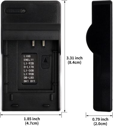 Зарядний пристрій USB LI-50B для камер Olympus (D-750, SH-21, SP-800UZ, SP-810UZ, SP-815UZ, Stylus 1010, 1030SW, SZ-12, SZ-14, Tough TG-2, VR-340, VR-350, XZ-1 та інші)