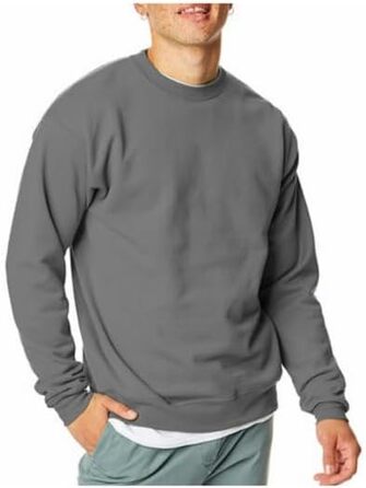 Світшот Hanes чоловічий з капюшоном, охайний (XXL, сірий - 1 упаковка)