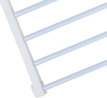 Розширюване переносне захисне ґратка для собак та дітей, сталевий каркас, чорний колір, висота 42/36 см