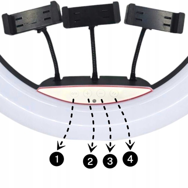 Кільцева лампа Pixel LED 200 Вт, 45 см, з пультом керування та штативом 200 см