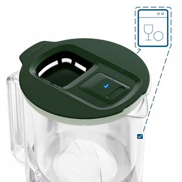 Скляний фільтр-кувшин Wessper D4 Borosilicate Mini FF GE з фільтром