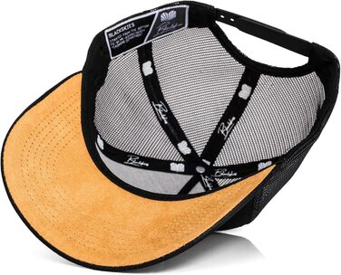 Кепка бейсболка Blackskies® Essentials Trucker Cap унісекс, чорно-коричнева, сітка, для вулиці та відпочинку