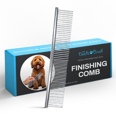 Металевий гребінь для собак з довгим та середнім хутром, для пуделів, голдендудлів та лабрадудлів, ідеальний подарунок для собаки