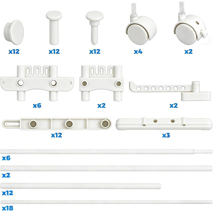 Турбо сушарка для білизни з колесами, сіра, 3 яруси, 2 в 1